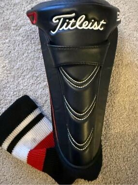 Titleist Black, White & Red Golf Headcover